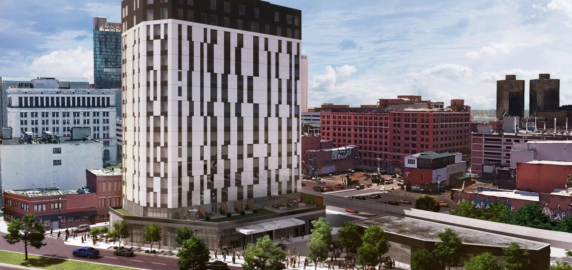 Exchange highrise breaks ground in downtown Detroit Urbanize Detroit